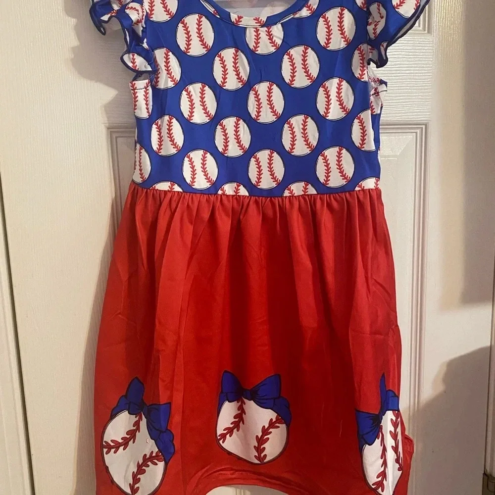 New Girl’s Baseball Dress